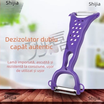 Cuțit de decojit cu două capete – bucătărie multifuncțională pentru fructe și cartofi dulci (Două capete; Multifuncțional)