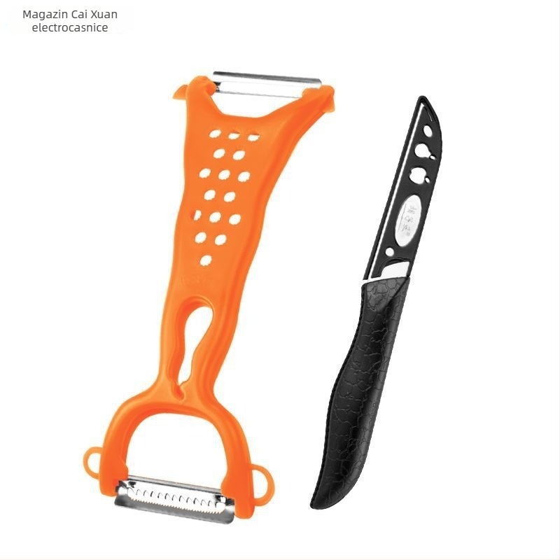 Cuțit de decojit cu două capete – bucătărie multifuncțională pentru fructe și cartofi dulci (Două capete; Multifuncțional)