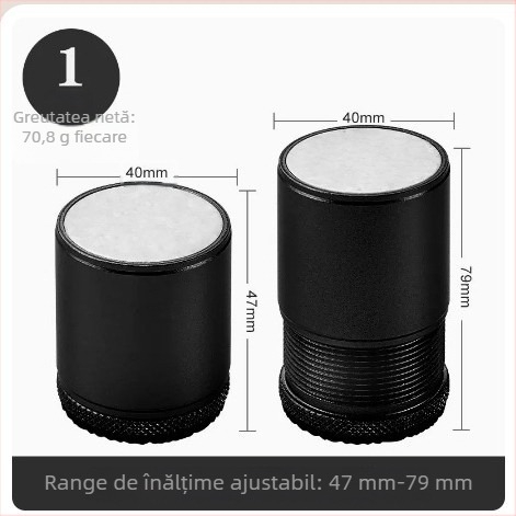 Picioare de masă reglabil, aliaj de aluminiu, suport de înălțare a piciorului, Olaifu, placare electrolitică, pentru dulap de pantofi, stil modern minimalist