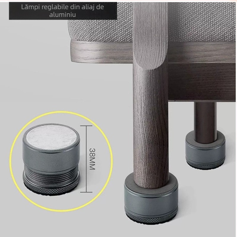 Picioare de masă reglabil, aliaj de aluminiu, suport de înălțare a piciorului, Olaifu, placare electrolitică, pentru dulap de pantofi, stil modern minimalist