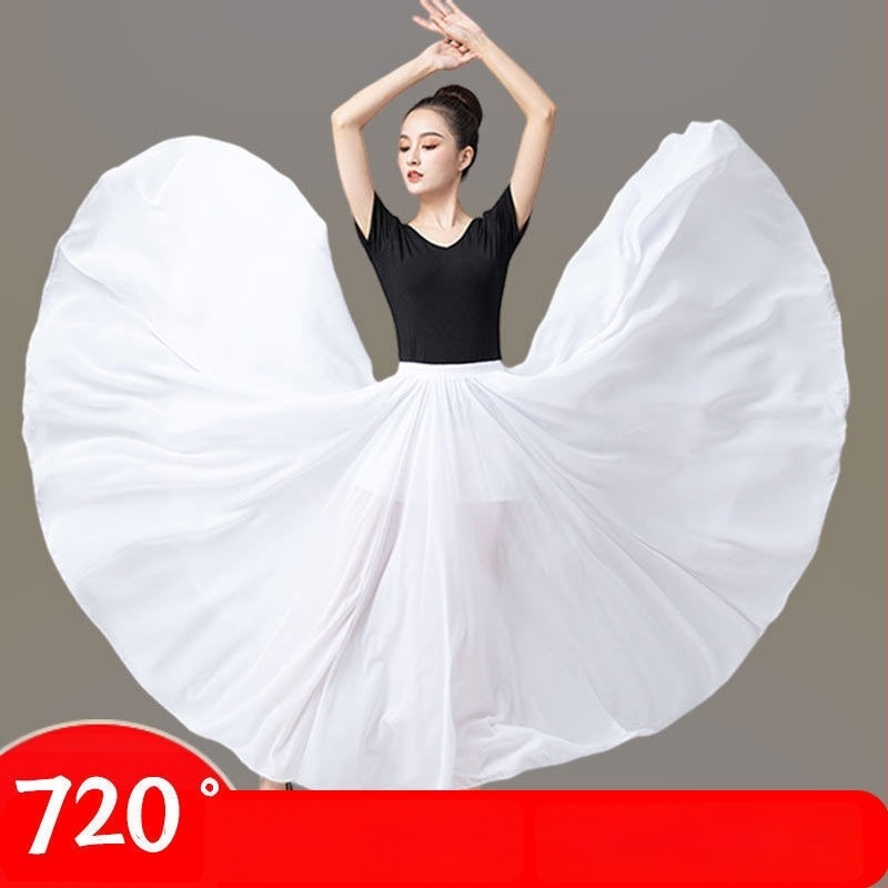 Costum de belly dance unisex, fustă cu două straturi de 720°, material bumbac-poliester (≥95% bumbac), vara 2022