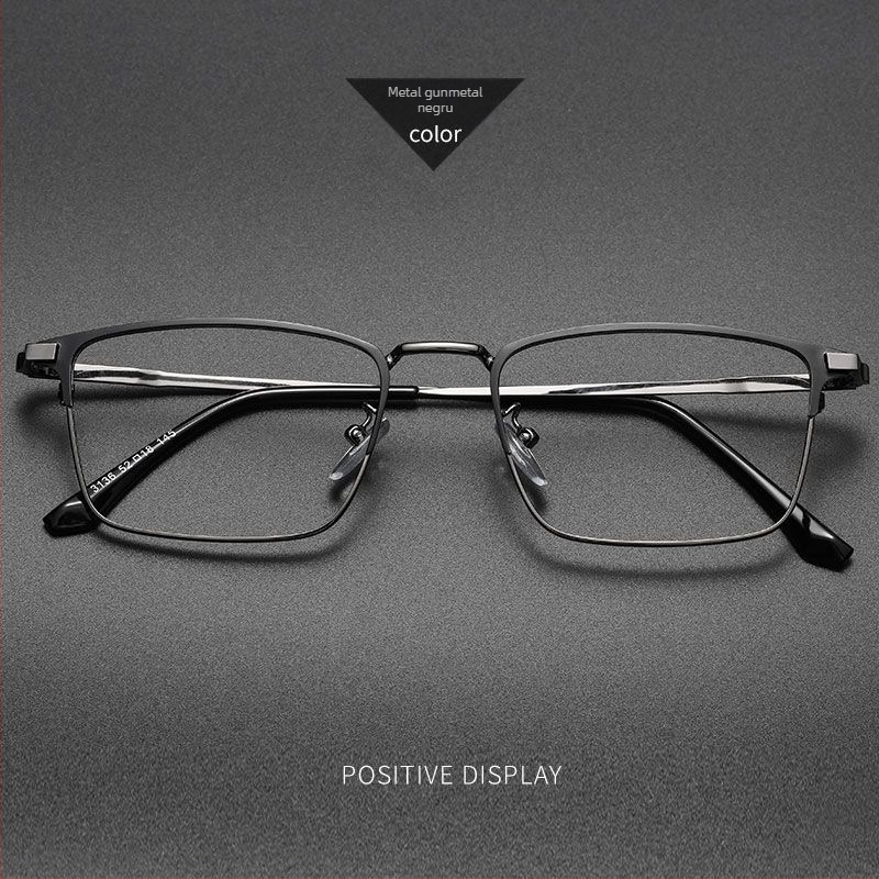 Ochelari de citit fără rame, cu ramă din titan și lentile din sticlă pentru adulți.