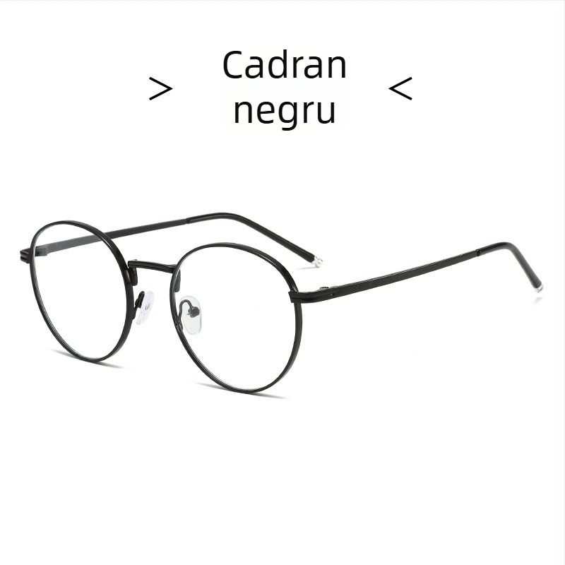 Ochelari de citit Long Biao, lentile PC, protecție împotriva luminii albastre, ramă metalică ovală