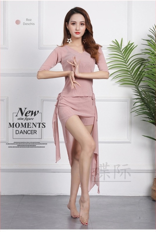 Set de practică pentru dansul burii pentru femei, Brand Butterfly, material plasă cu 55% spandex, conținutul principal al țesăturii 50–70%, Primăvara 2023