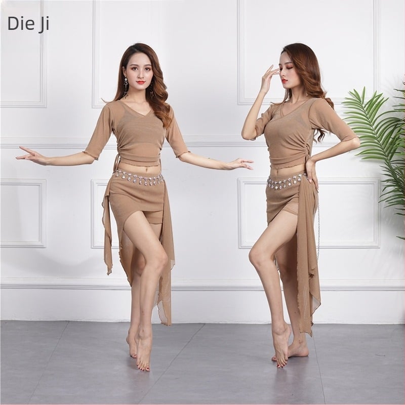 Set de practică pentru dansul burii pentru femei, Brand Butterfly, material plasă cu 55% spandex, conținutul principal al țesăturii 50–70%, Primăvara 2023