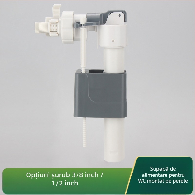 WDI Kit plastic de valvă de intrare apă pentru toaletă încastrată în perete | montaj prin inserare | turnare prin injecție | stil modern minimalist