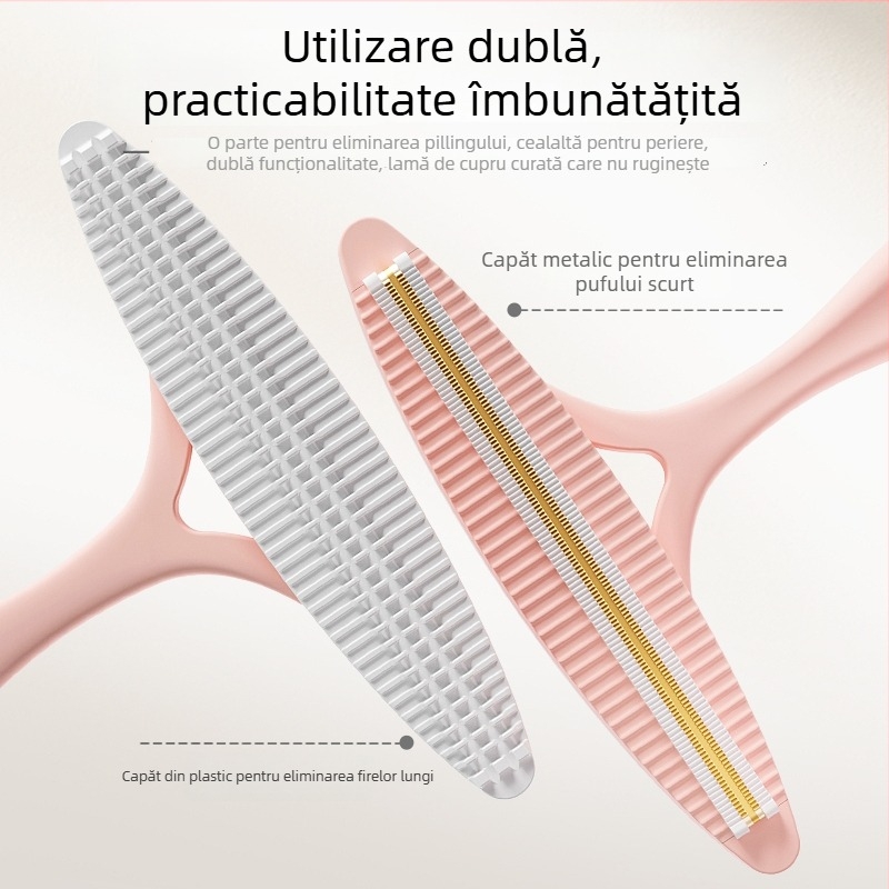 Răzuitor manual pentru haine — paltoane și pulovere, portabil, dublă utilizare, corp din polipropilenă