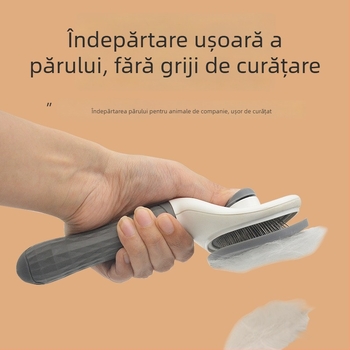 Pieptene de deshed pentru pisici și câini, dinți tip ac, perie de îngrijire ABS