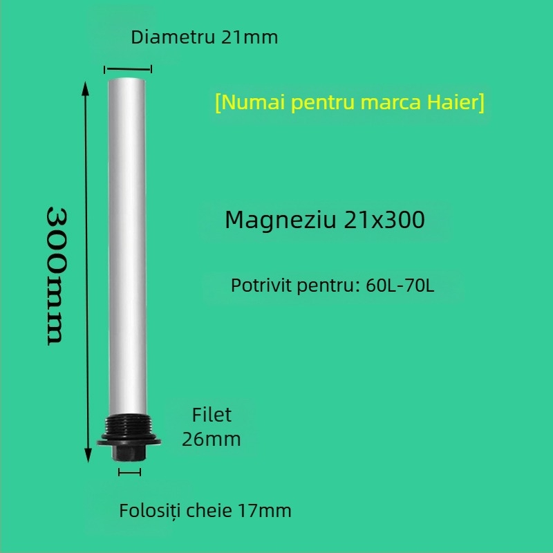 Anod sacrificator din magneziu pentru încălzitoare electrice Haier