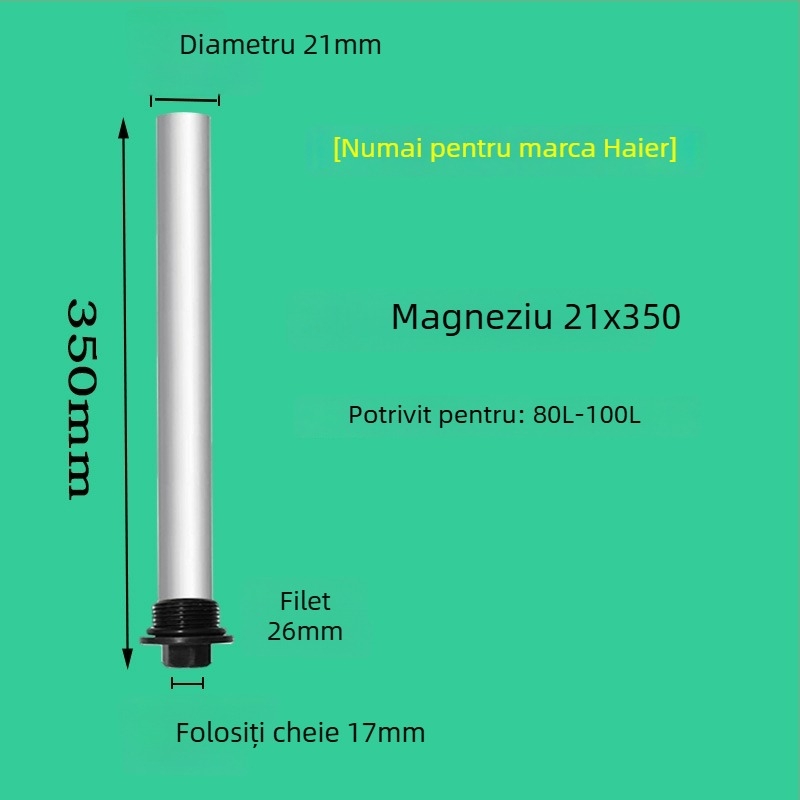 Anod sacrificator din magneziu pentru încălzitoare electrice Haier