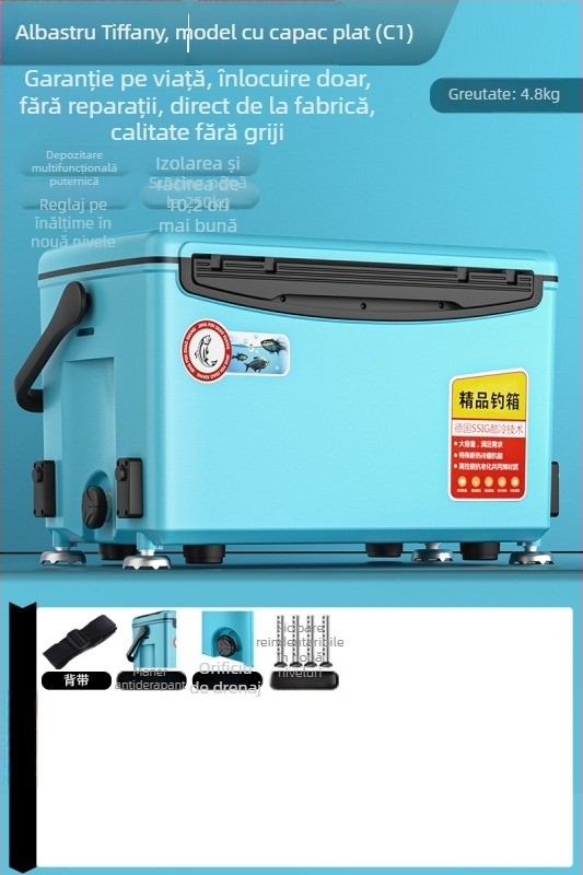 Cutie de pescuit – ultra-ușoară, multifuncțională, poate servi ca scaun; Marca Day Axe, Capacitate 32-45, Material PP, Origine Zhejiang