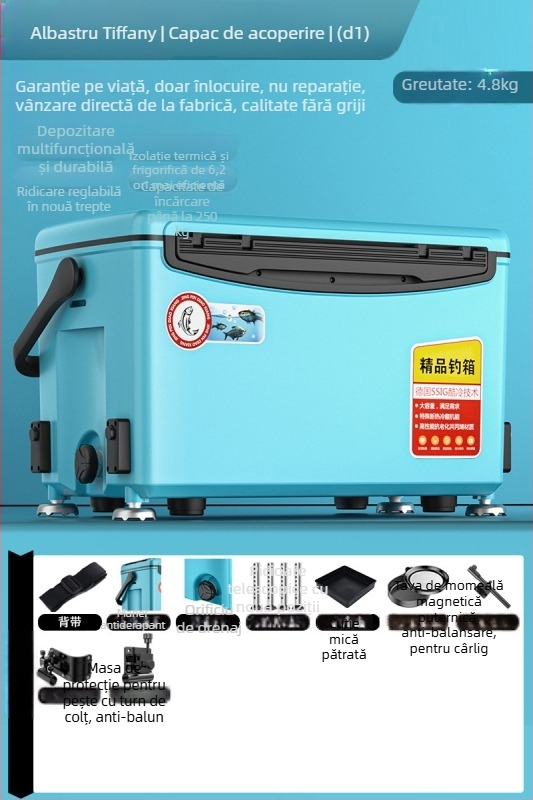 Cutie de pescuit – ultra-ușoară, multifuncțională, poate servi ca scaun; Marca Day Axe, Capacitate 32-45, Material PP, Origine Zhejiang