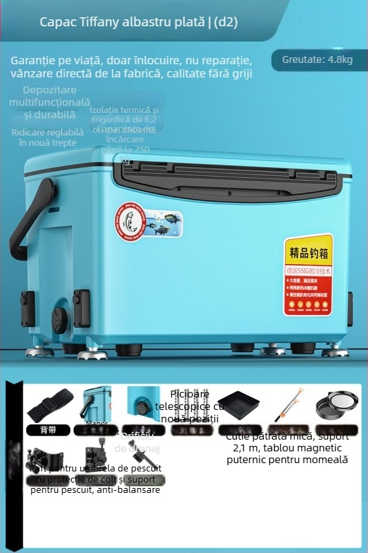 Cutie de pescuit – ultra-ușoară, multifuncțională, poate servi ca scaun; Marca Day Axe, Capacitate 32-45, Material PP, Origine Zhejiang