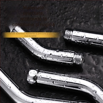 Regulator de unghi pentru duș, din oțel inoxidabil, finisaj cromat, montaj cu filet ascuns