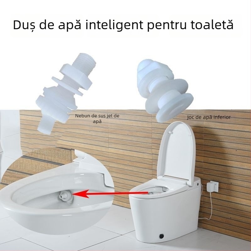 Duș pulsatoriu pentru toaletă cu inel de perie — duză universală pentru spălare (Material: Alt; Stil: Mediu; Metodă de prelucrare: Alt)