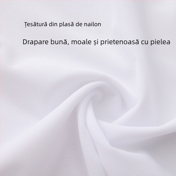 Fustă elastică din plasă pentru balet, cu închidere cu cataramă – fustă scurtă de dans pentru adulți