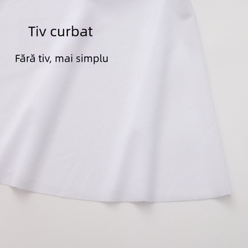 Fustă elastică din plasă pentru balet, cu închidere cu cataramă – fustă scurtă de dans pentru adulți