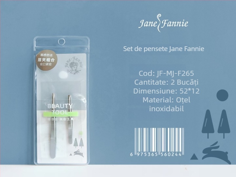 JANPHANIE Clește pentru sprânene, oțel inoxidabil, modelare sprânene