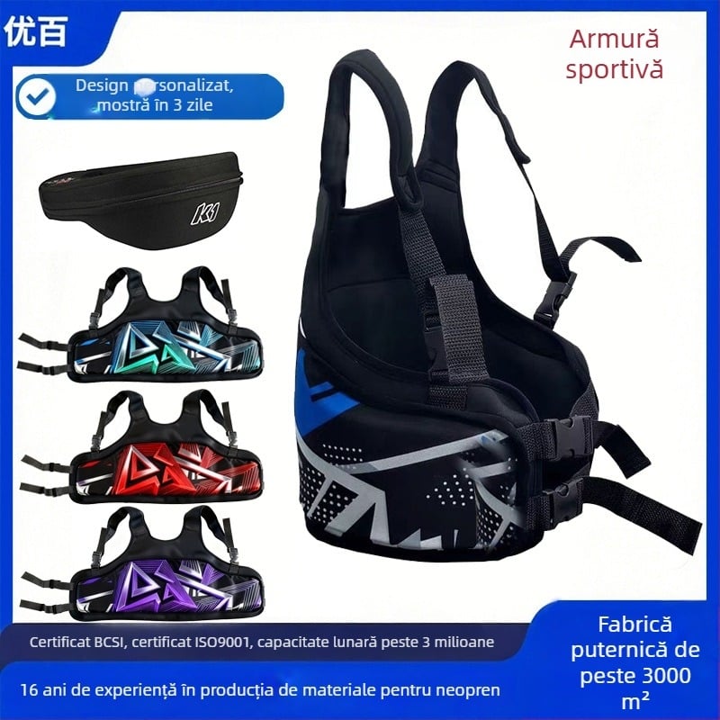 Echipament de protecție pentru kart: protecție a coastelor, taliei și a gâtului pentru copii și adulți