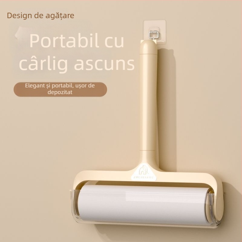 Rola pentru scame, uz casnic – instrument de curățare pentru îndepărtarea părului de haine și lenjerie, cu roluri de schimb