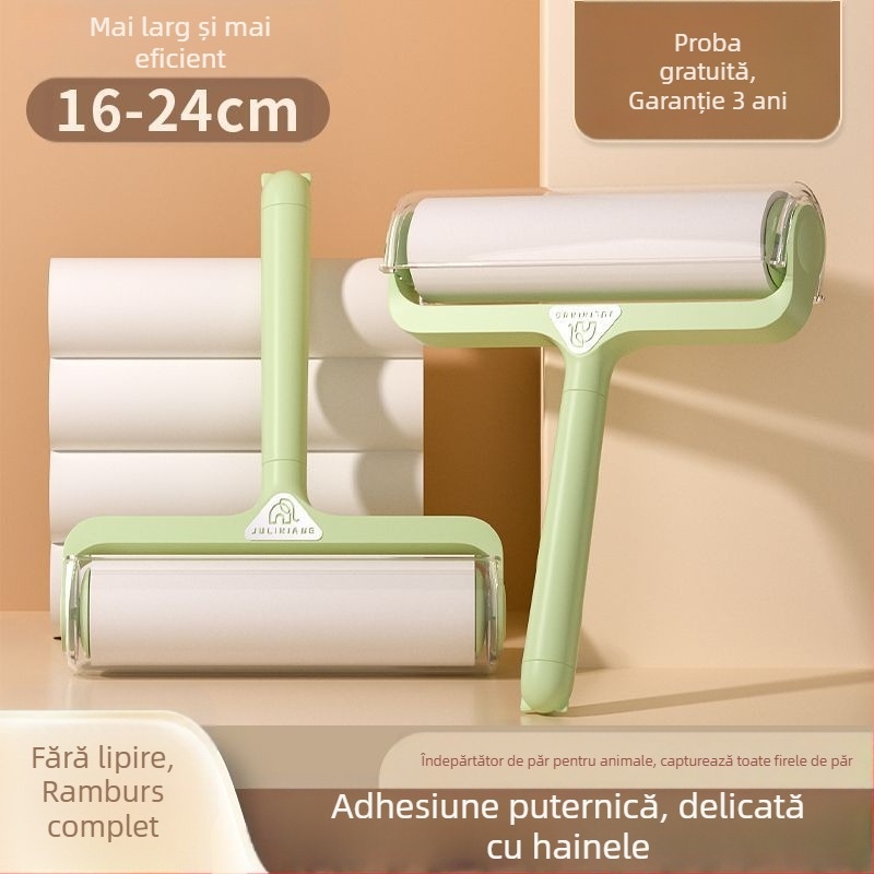 Rola pentru scame, uz casnic – instrument de curățare pentru îndepărtarea părului de haine și lenjerie, cu roluri de schimb