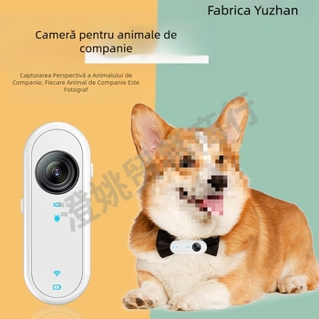 Cameră pentru deget pentru animale de companie, model P3, senzor 2 MP, corp ABS, baterie de 3 ore, pentru exterior cu husă din silicon rezistentă la apă