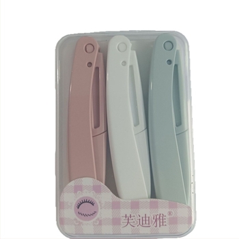 Rasor pentru sprânene – protecție împotriva tăierilor, design pliabil portabil, instrument cosmetic unisex, material PP