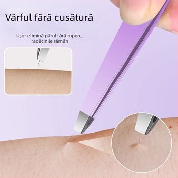 Pinsetă medicală pentru acnee – eliminarea punctelor negre, din oțel inoxidabil, brand Charming, cod produs Meihai hb-gradient purple 4-piece set, ondulator de gene, durată de valabilitate 3 ani