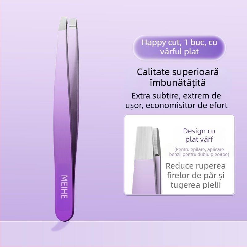 Pinsetă medicală pentru acnee – eliminarea punctelor negre, din oțel inoxidabil, brand Charming, cod produs Meihai hb-gradient purple 4-piece set, ondulator de gene, durată de valabilitate 3 ani