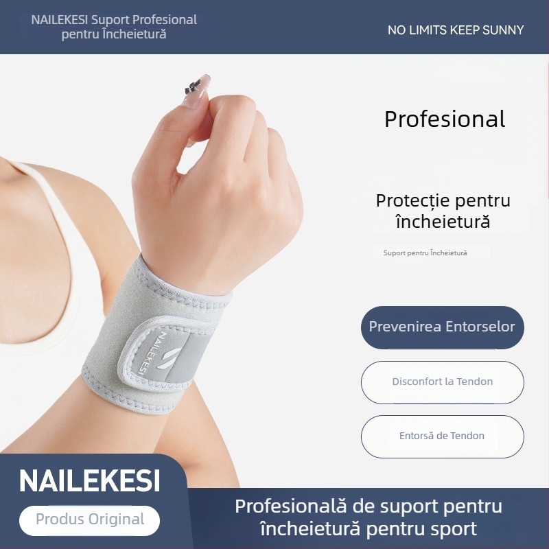 Suport pentru încheietură din poliester pentru sport – bandă pentru încheietură pentru tenis, badminton și baschet – unisex, adulți