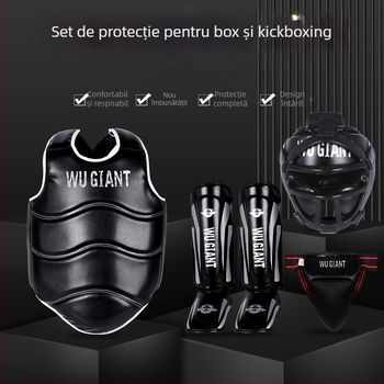 Set protecție Sanda - 4-6 piese, set complet pentru antrenamente de arte marțiale