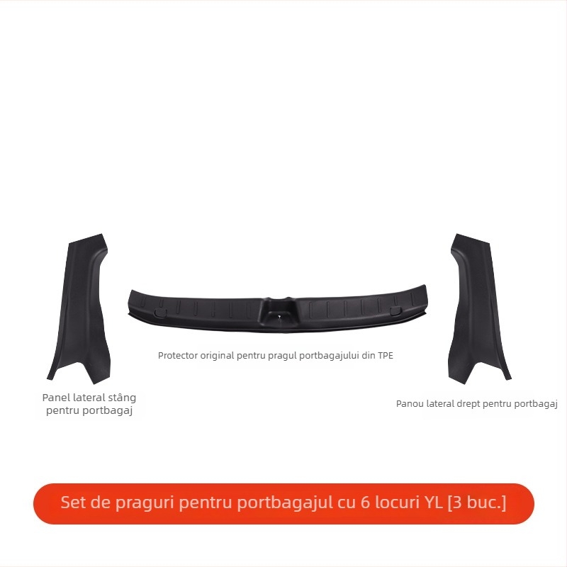 Tesla Model 3/Y: protecție prag portbagaj, capac hayon și accesorii interioare