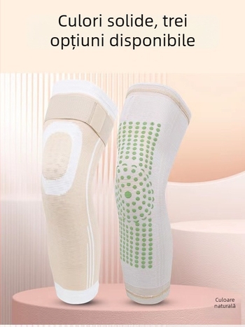 Bandă pentru genunchi încălzită, antiderapantă, respirabilă, protecție compresivă pentru sport și fitness