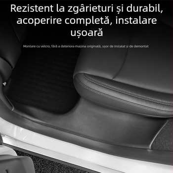 Bandă prag pentru Tesla YL, material PP, montaj adeziv, partea laterală a mașinii