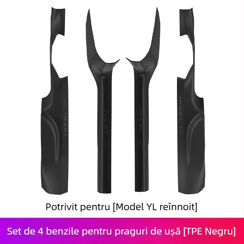 Bandă prag pentru Tesla YL, material PP, montaj adeziv, partea laterală a mașinii