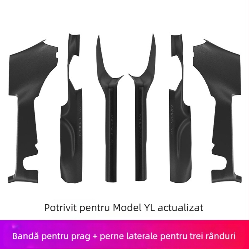 Bandă prag pentru Tesla YL, material PP, montaj adeziv, partea laterală a mașinii