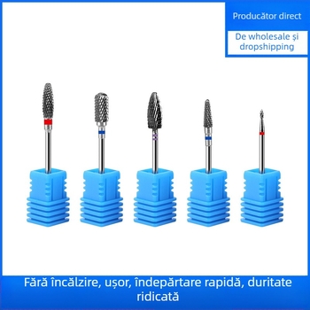 Unealtă cap de șlefuit unghii, cap de șlefuit din oțel wolfram, model BQ-S; instrument de șlefuire a suprafețelor; origine Zhejiang