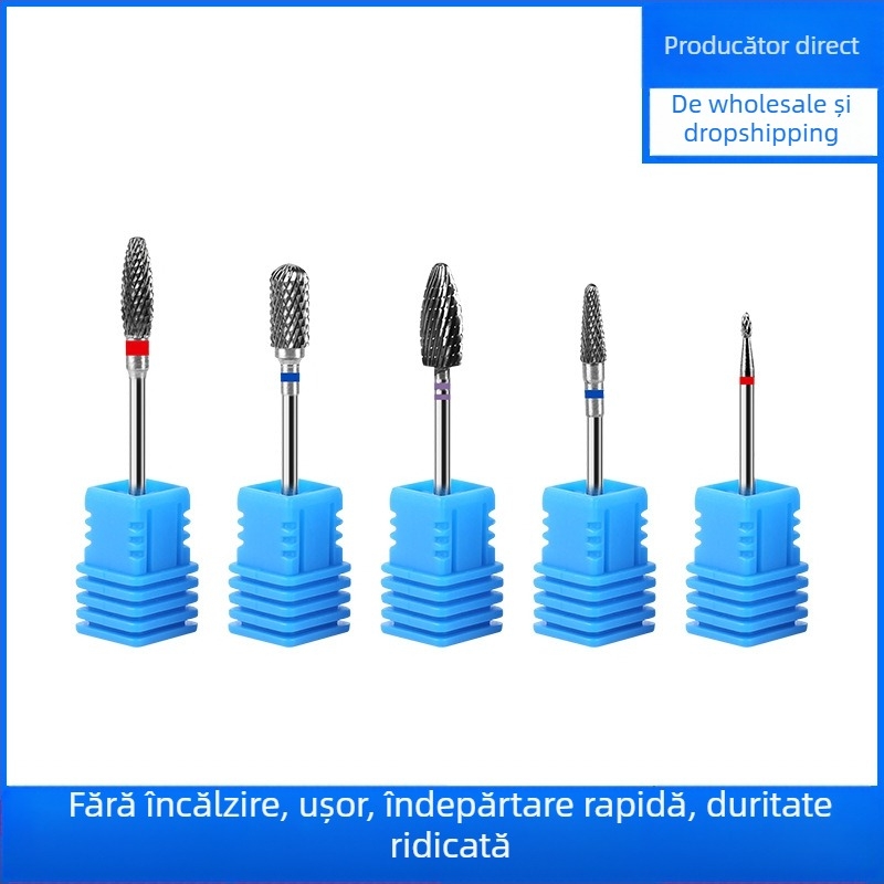 Unealtă cap de șlefuit unghii, cap de șlefuit din oțel wolfram, model BQ-S; instrument de șlefuire a suprafețelor; origine Zhejiang