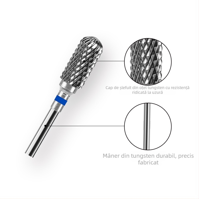 Unealtă cap de șlefuit unghii, cap de șlefuit din oțel wolfram, model BQ-S; instrument de șlefuire a suprafețelor; origine Zhejiang