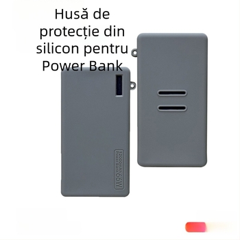 Carcasă de protecție din silicon pentru Huawei 66W power bank — design modern minimalist