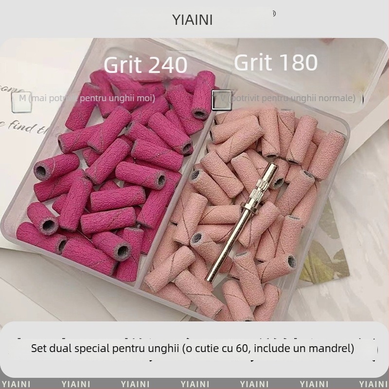 Unealtă mini de pilire a unghiilor pentru îndepărtarea cuticulei și a pielii moarte – pila durabilă din rășină și oțel inoxidabil, pentru uz casnic