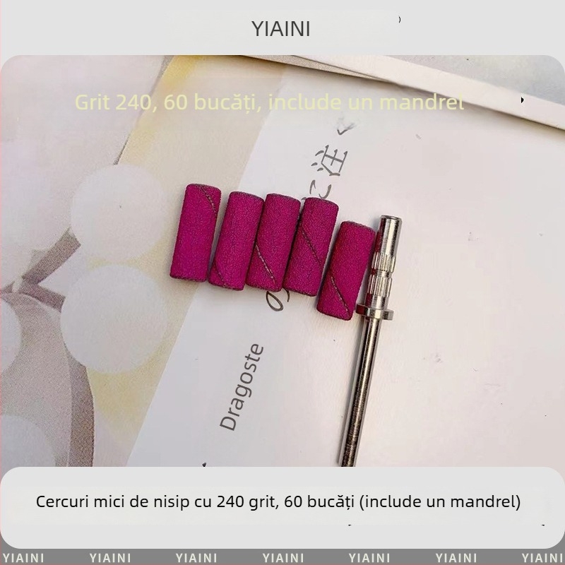 Unealtă mini de pilire a unghiilor pentru îndepărtarea cuticulei și a pielii moarte – pila durabilă din rășină și oțel inoxidabil, pentru uz casnic