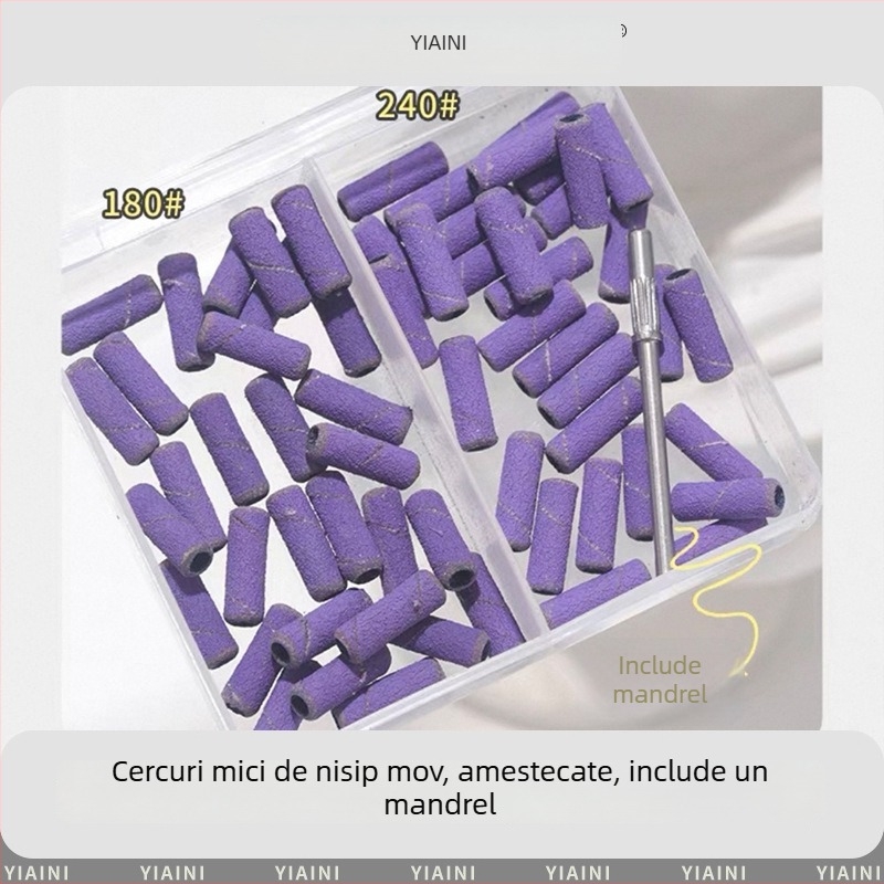 Unealtă mini de pilire a unghiilor pentru îndepărtarea cuticulei și a pielii moarte – pila durabilă din rășină și oțel inoxidabil, pentru uz casnic