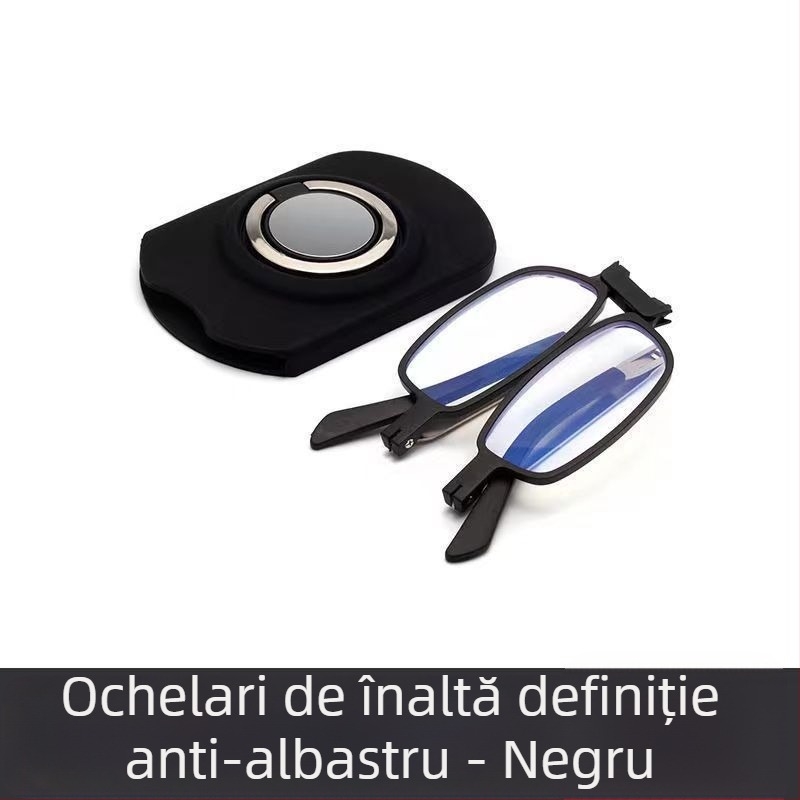 Ochelari de lectură, ultra-subțiri, portabili, pliabili, anti-lumină albastră, protecție UV, multifocali
