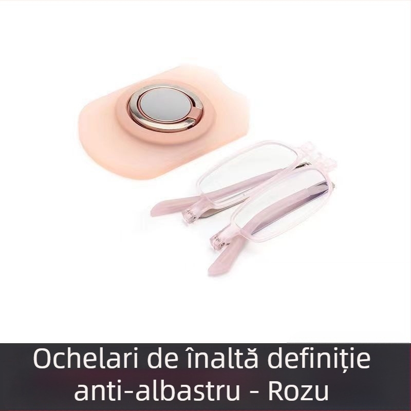Ochelari de lectură, ultra-subțiri, portabili, pliabili, anti-lumină albastră, protecție UV, multifocali
