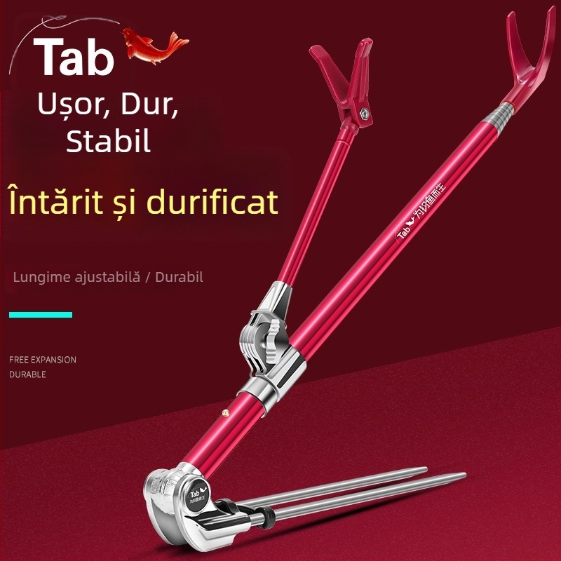 Suport pentru undițe din oțel inoxidabil, cu rotire în mai multe direcții și design pliabil