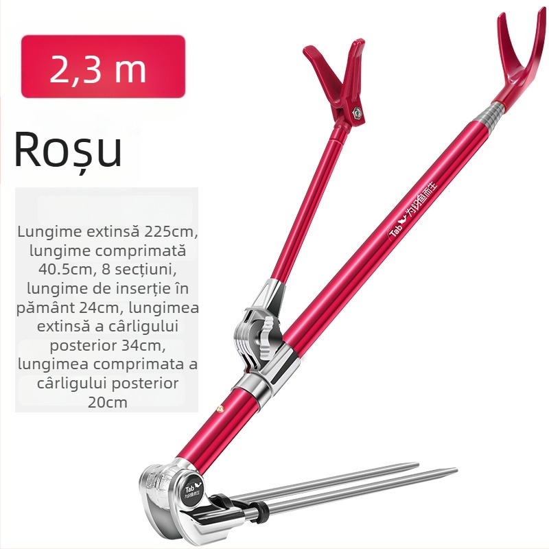 Suport pentru undițe din oțel inoxidabil, cu rotire în mai multe direcții și design pliabil