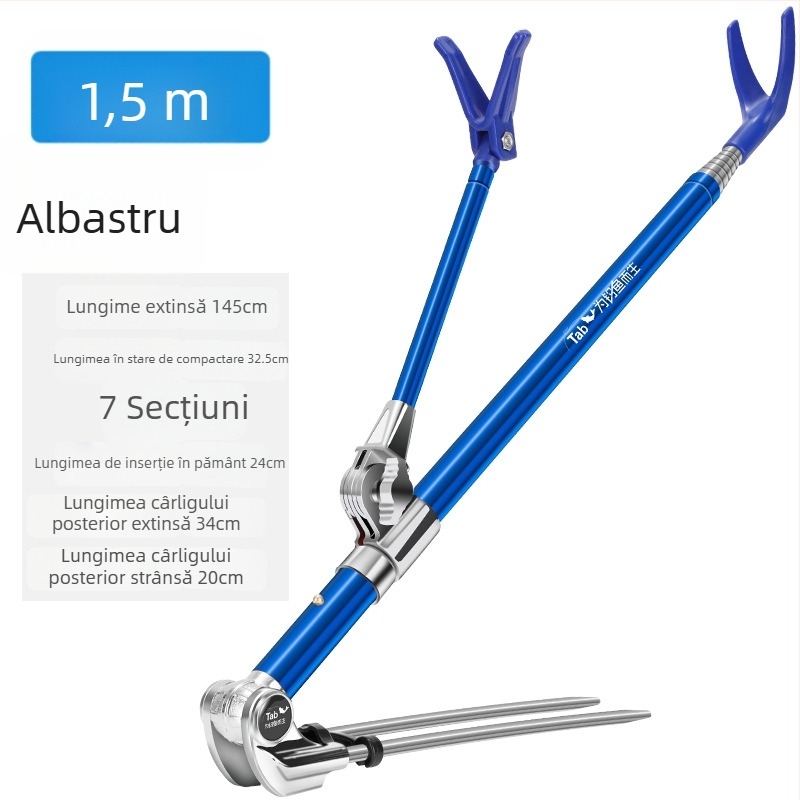 Suport pentru undițe din oțel inoxidabil, cu rotire în mai multe direcții și design pliabil