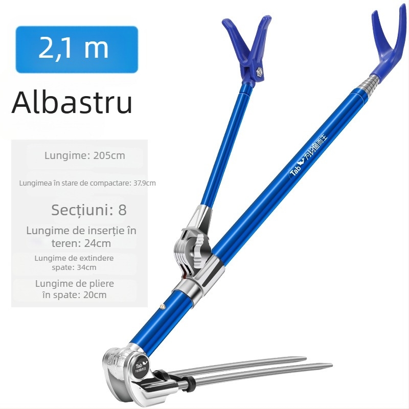 Suport pentru undițe din oțel inoxidabil, cu rotire în mai multe direcții și design pliabil