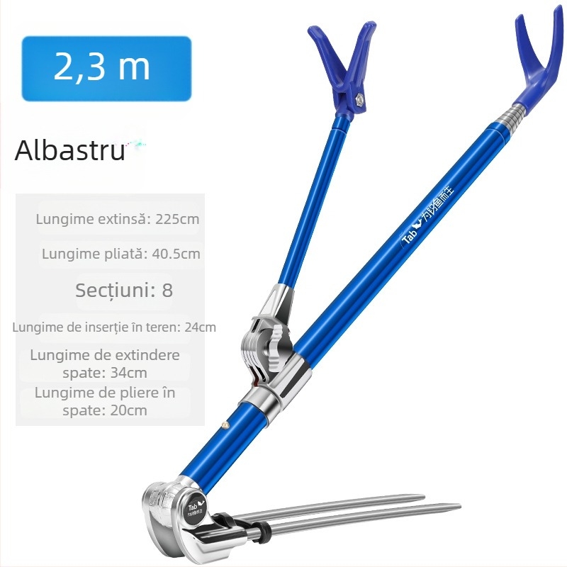 Suport pentru undițe din oțel inoxidabil, cu rotire în mai multe direcții și design pliabil